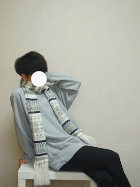 「Champion（チャンピオン）のアイテム（スウェット、グレー系）」を使った、YUさん（メンズ・169cm）の秋コーディネート