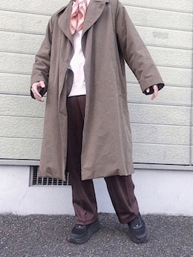 「COMOLI（コモリ）のアイテム（その他アウター）」を使った、Seaさん（メンズ・168cm）の冬コーディネート