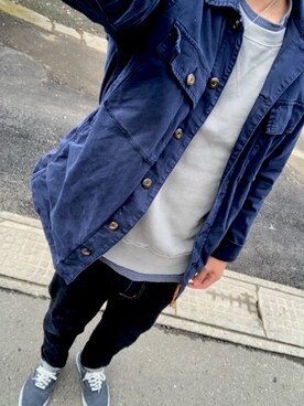 「URBAN RESEARCH Sonny Label（アーバンリサーチサニーレーベル）のアイテム（スウェット）」を使った、珍味さん（メンズ・175cm）の冬コーディネート