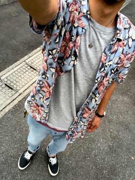 「TCSS（ティーシーエスエス）のアイテム」を使った、珍味さん（メンズ・175cm）の夏コーディネート