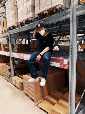 「TOMMY（トミー）のアイテム」を使った、TAKUMI_1412さん（メンズ・170cm）の春コーディネート