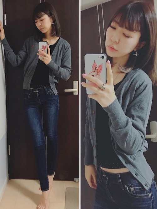 非難 くるくる 風味 ヴィヴィアン カーディガン コーデ Medical Village Jp