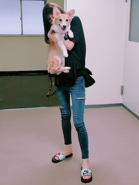 「CRUCE anap（クルーセアナップ）のアイテム」を使った、⊿mey さん（レディース・168cm）の春コーディネート