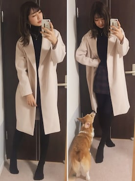 「FOREVER 21」｜「アイテム（その他）」を使った、⊿mey さん（レディース・168cm）の冬コーディネート
