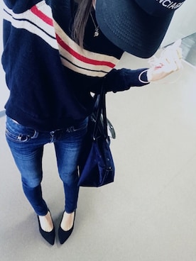 「BALENCIAGA」｜「アイテム（パンプス）」を使った、⊿mey さん（レディース・168cm）の春コーディネート