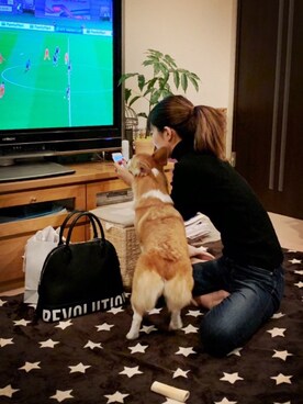 「サッカー」｜「アイテム（その他）」を使った、⊿mey さん（レディース・168cm）の冬コーディネート