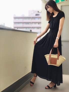 「LOEWE」｜「アイテム（アナログ腕時計）」を使った、⊿mey さん（レディース・168cm）の夏コーディネート