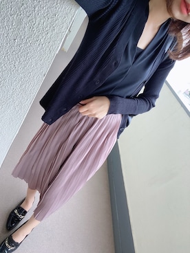 「GRL（グレイル）のプリーツスカート（スカート）」を使った、⊿mey さん（レディース・168cm）の夏コーディネート