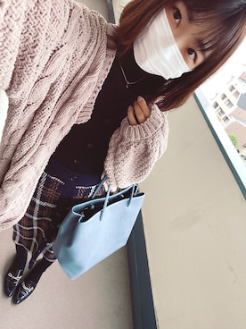 「MARC JACOBS（マークジェイコブス）のアイテム（トートバッグ）」を使った、⊿mey さん（レディース・168cm）の秋コーディネート