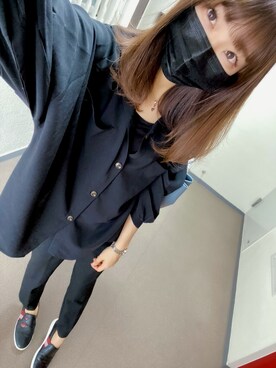 黒シャツ のレディース人気ファッションコーディネート Wear