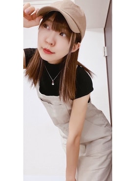 「ベージュ×ブラック」｜「アイテム（ワンピース/ドレス）」を使った、⊿mey さん（レディース・169cm）の春コーディネート