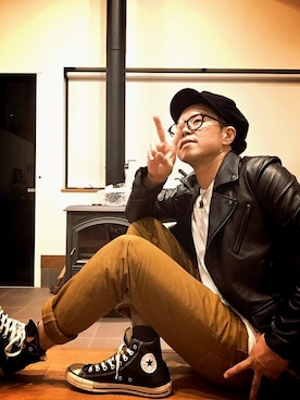 「folklore（フォルクローレ）のアイテム」を使った、Mt.0344さん（メンズ・170cm）の秋コーディネート