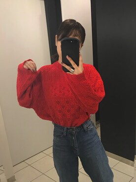 「ハイネックニット」｜「アイテム（PC・スマホグッズ/家電）」を使った、マリノ さん（レディース・165cm）の秋コーディネート