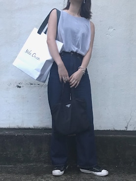 「MOUSSY（マウジー）のアイテム（チュニック）」を使った、マリノ さん（レディース・165cm）の秋コーディネート