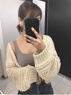 「大ぶりアクセサリー」｜マリノ さん（レディース・165cm）の秋コーディネート