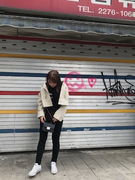 「ショート丈ジャケット」｜マリノ さん（レディース・165cm）の秋コーディネート