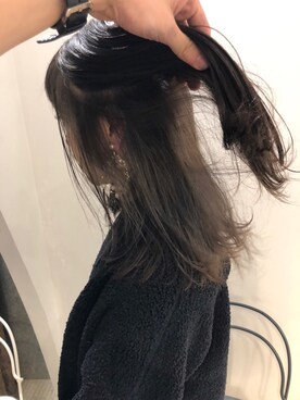「おおぶりピアス」｜「アイテム（ジャケット/アウター）」を使った、マリノ さん（レディース・165cm）の春コーディネート