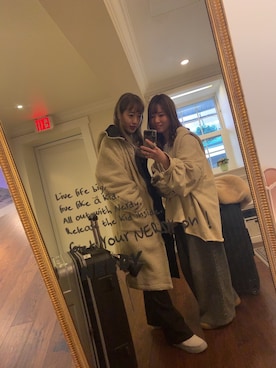 「InstantFunk（インスタントファンク）のアイテム（ジャケット/アウター）」を使った、マリノ さん（レディース・165cm）の冬コーディネート