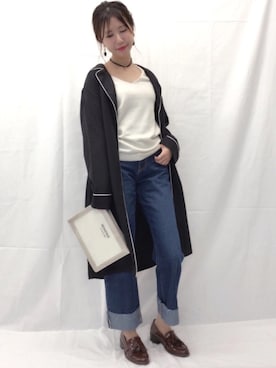 「archives（アルシーヴ）のアイテム（その他アウター）」を使った、AYA0119さん（レディース・161cm）の冬コーディネート
