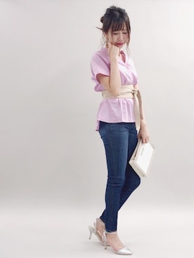 「archives（アルシーヴ）のアイテム（アクセサリー）」を使った、AYA0119さん（レディース・161cm）の夏コーディネート