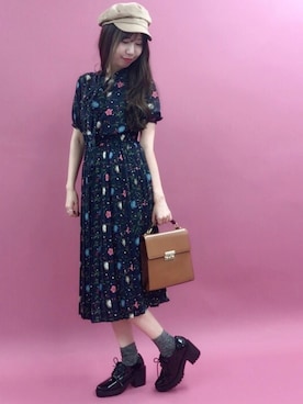 「archives（アルシーヴ）のアイテム（ブーティ）」を使った、AYA0119さん（レディース・161cm）の夏コーディネート