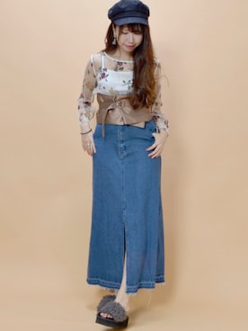 「archives（アルシーヴ）のアイテム（アクセサリー）」を使った、AYA0119さん（レディース・161cm）の夏コーディネート