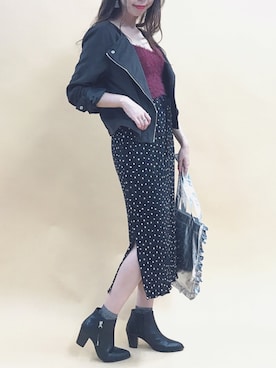 「archives（アルシーヴ）のアイテム（アクセサリー）」を使った、AYA0119さん（レディース・161cm）の秋コーディネート