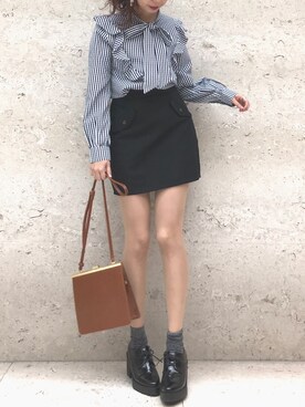 「archives（アルシーヴ）のアイテム（ブーティ）」を使った、AYA0119さん（レディース・161cm）の春コーディネート