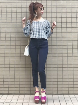 「archives（アルシーヴ）のアイテム（アクセサリー）」を使った、AYA0119さん（レディース・161cm）の春コーディネート