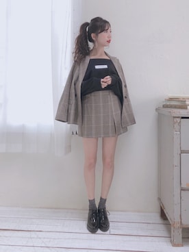 「archives（アルシーヴ）のアイテム（ブーティ）」を使った、AYA0119さん（レディース・162cm）の冬コーディネート