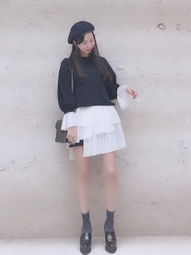 「レイヤードstyle」｜AYA0119さん（レディース・162cm）の冬コーディネート