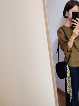 「H&M（エイチ・アンド・エム）のアイテム（ブーティ）」を使った、mo-moさん（レディース・160cm）の秋コーディネート