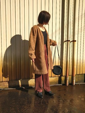 「H&M（エイチ・アンド・エム）のアイテム（ブーティ）」を使った、mo-moさん（レディース・160cm）の秋コーディネート