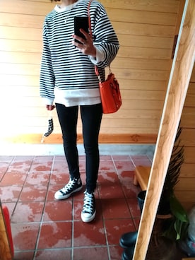 「ボーター」｜mo-moさん（レディース・160cm）の冬コーディネート