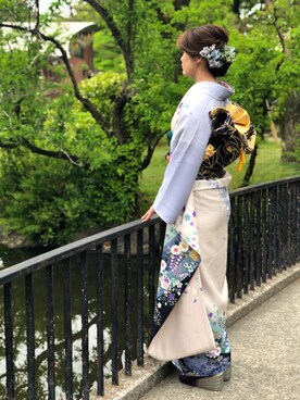 「もろふじのアイテム（その他、ホワイト系）」を使った、こみ | 骨ｽﾄｲｴﾍﾞ秋2nd冬さん（レディース・163cm）の春コーディネート