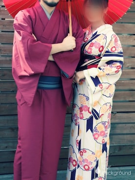 「アイテム（着物）」を使った、こみ | 骨ｽﾄｲｴﾍﾞ秋2nd冬さん（レディース・163cm・20代）の夏コーディネート