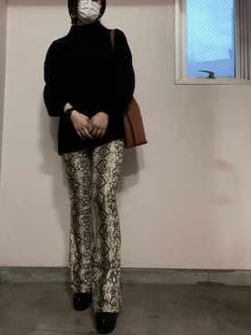 「no brand（ノーブランド）のアイテム（パンツ、その他）」を使った、こみ | 骨ｽﾄｲｴﾍﾞ秋2nd冬さん（レディース・163cm）の春コーディネート