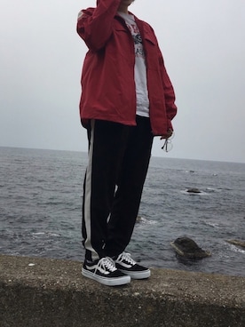 「VANS（バンズ）のアイテム（その他アウター）」を使った、Kanaさん（レディース・163cm）の春コーディネート