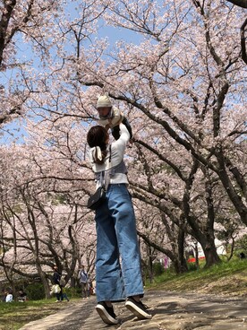 「Honeys（ハニーズ）のアイテム（ヘアアクセサリー）」を使った、yuukaさん（レディース・164cm）の春コーディネート