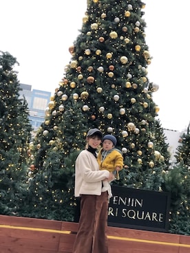 「UNIQLO（ユニクロ）のエクストラファインメリノリブタートルネックセーター（長袖）（ニット/セーター）」を使った、yuukaさん（レディース・164cm）の冬コーディネート