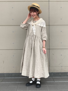「TSUHARU by Samansa Mos2（ツハルバイサマンサモスモス）のアイテム（ワンピース/ドレス）」を使った、いまりさん（レディース・164cm）の春コーディネート
