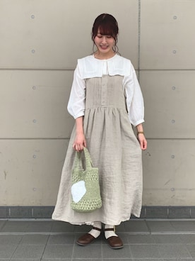 「TSUHARU by Samansa Mos2（ツハルバイサマンサモスモス）のアイテム（ワンピース/ドレス）」を使った、いまりさん（レディース・164cm）の春コーディネート