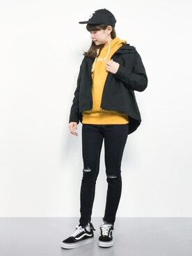 モダンファッションスタイル ぜいたくパーカー スキニー コーデ レディース