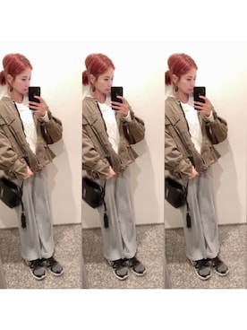 「DHOLIC（ディーホリック）のアイテム（ジャケット/アウター）」を使った、yuさん（キッズ・155cm）の秋コーディネート