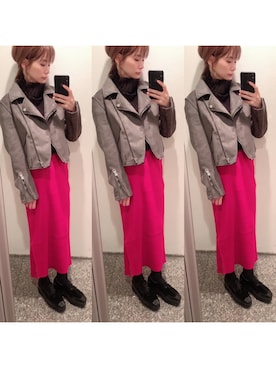 yuさん（レディース・155cm）の冬コーディネート