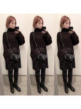 yuさん（レディース・155cm）の冬コーディネート