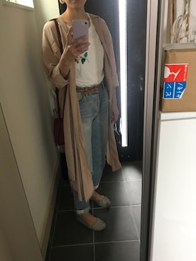 「JEANASIS（ジーナシス）のアイテム（シャツワンピース）」を使った、chankさん（レディース・163cm）の夏コーディネート