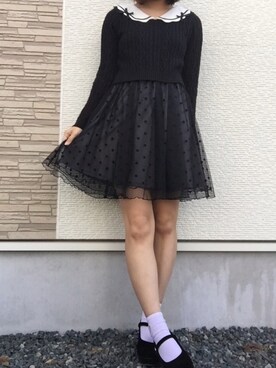 「axes femme POETIQUE（アクシーズファムポエティック）のアイテム（ワンピース）」を使った、そっちゃんさん（レディース・163cm）の春コーディネート