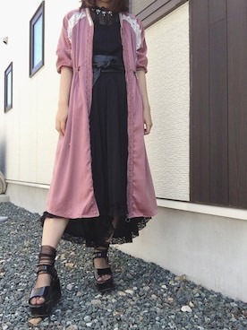 「axes femme（アクシーズファム）のアイテム（ブルゾン）」を使った、そっちゃんさん（レディース・163cm）の春コーディネート