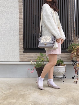 「axes femme（アクシーズファム）のアイテム（ショルダーバッグ）」を使った、そっちゃんさん（レディース・163cm）の秋コーディネート